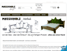 Tablet Screenshot of massivholz-design.com